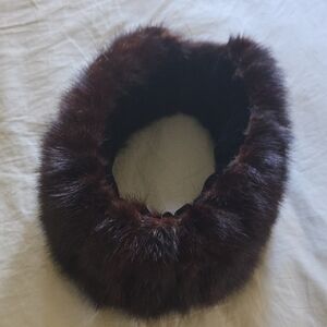 Elegant Brown Fur Headband